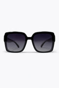 Black Oversized Square Frame Gradient Lens Sunglasses