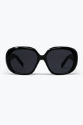 Black Oversize Square Frame Full Coverage Sunglasses