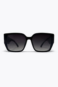 Black Oversize Square Frame Gradient Lens Sunglasses