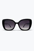 Black Oversize Cat Eye Gradient Lens Fashion Sunglasses