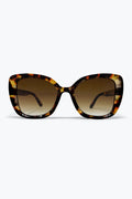 Multicolor Tortoiseshell Oversize Square Frame Sunglasses