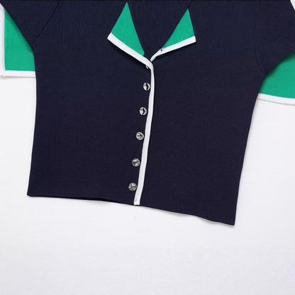 UNIKCOSA Velora SailEase Short Sleeve Sailor Collar Tee 🖤