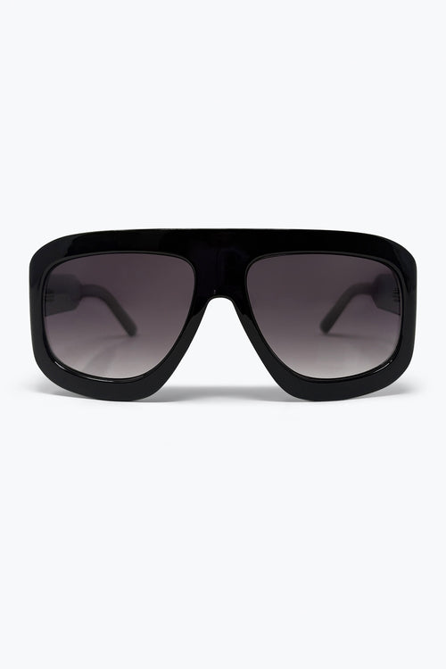 Black Oversize Square Frame Gradient Lens Sunglasses — view 2 of 3