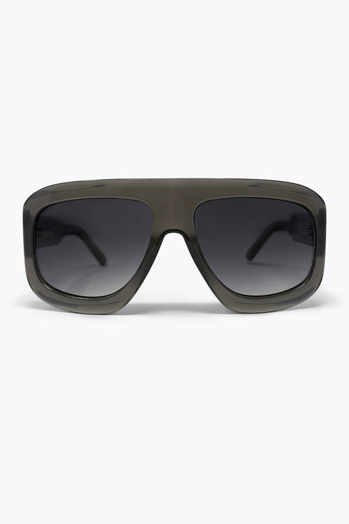 Black Oversize Square Frame Gradient Lens Sunglasses — view 2 of 3