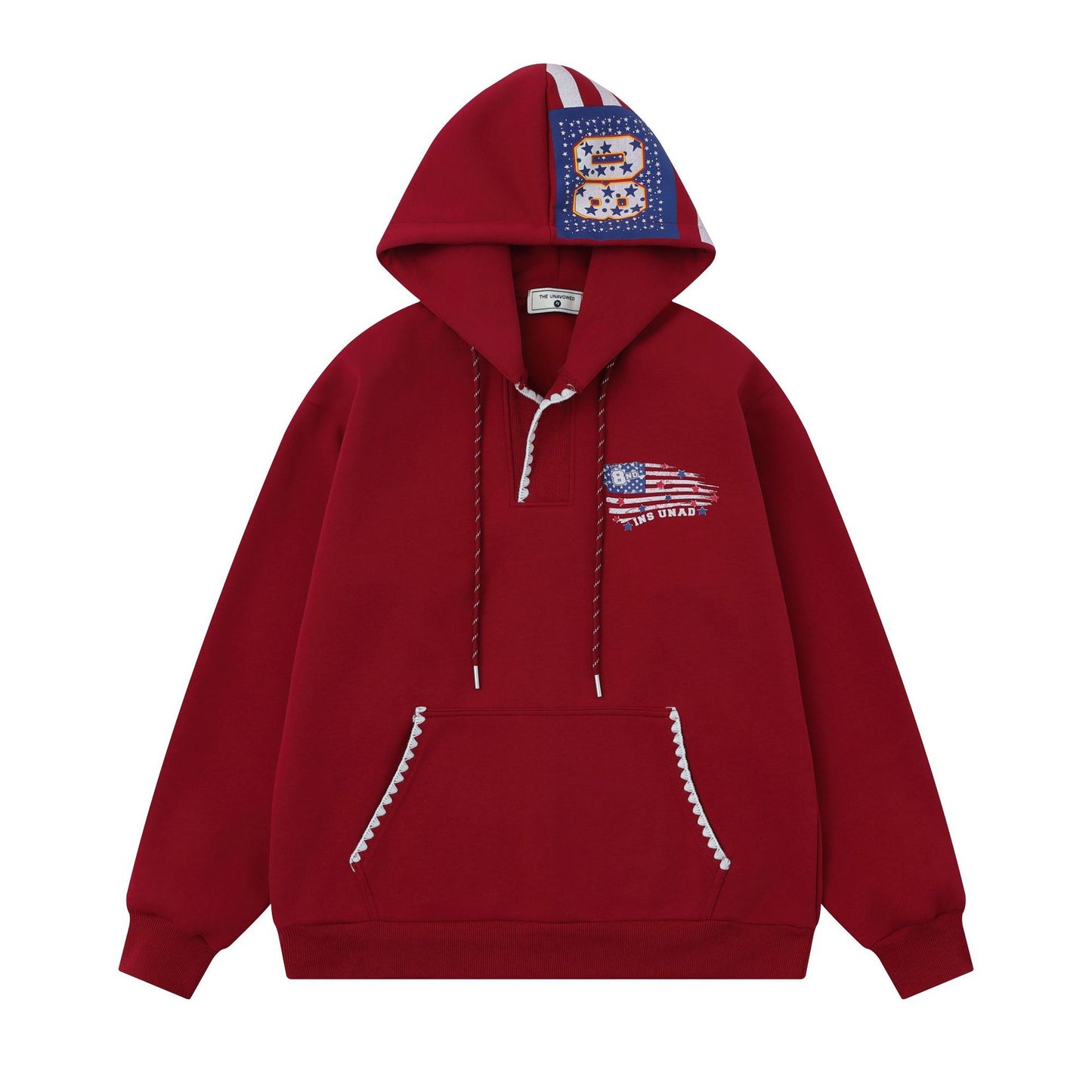 UNIKCOSA LuxeEase Letter Print Hooded Sweatshirt 💫