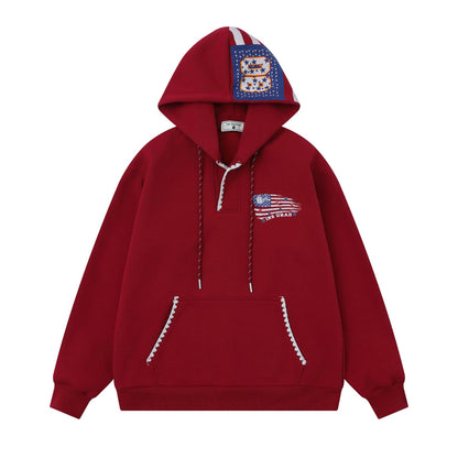 UNIKCOSA LuxeEase Letter Print Hooded Sweatshirt 💫