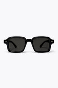 UNIKCOSA Black Rectangular Frame Classic Chunky Sunglasses