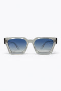 UNIKCOSA Multicolor Gradient Lens Clear Square Frame Sunglasses