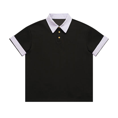 UNIKCOSA Velora Color Block Polo Shirt With Fake Collar 💫