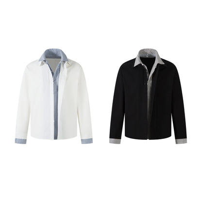 UNIKCOSA LuxeEase Two-Piece Long Sleeve Shirt For Men 🖤