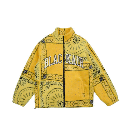 UNIKCOSA RetroMuse Cashew Flower Lamb Wool Coat for Youth 💫