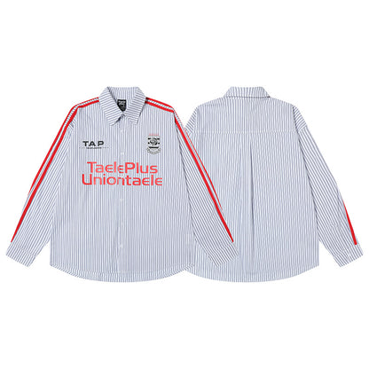 UNIKCOSA Velora Striped Long Sleeve Loose Fit Shirt 💫