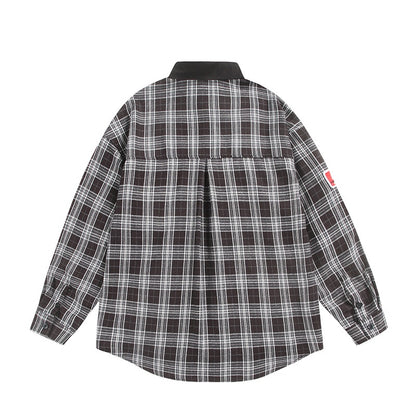 UNIKCOSA Velora Long Sleeve Checkered Shirt Casual Cotton 💫