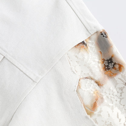 UNIKCOSA UrbanSoul LaceBurn Jacket Street Lace Splice 🖤