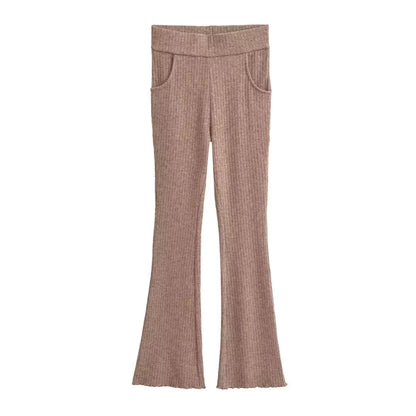 UNIKCOSA Velora High Waisted Slim Fit Flared Pants 💫