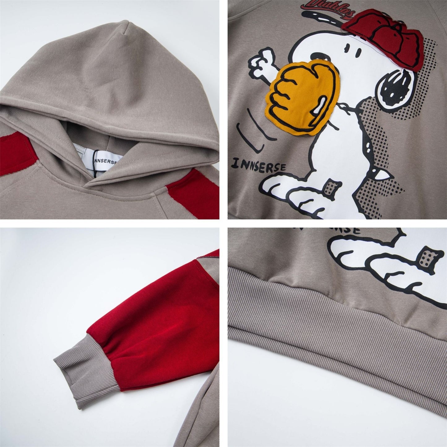UNIKCOSA RetroMuse Snoopy Cartoon Print Hooded Sweatshirt 💫