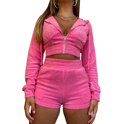 UNIKCOSA Velora Plus Size Velvet Two Piece Suit Set 💫