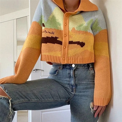 UNIKCOSA RetroMuse Jacquard Cardigan Autumn Edition 💫