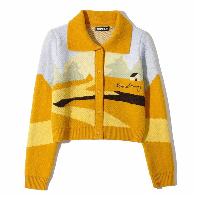 UNIKCOSA RetroMuse Jacquard Cardigan Autumn Edition 💫