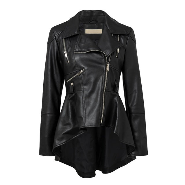 UNIKCOSA LuxeEdge Faux Leather PU Jacket for Women 🖤