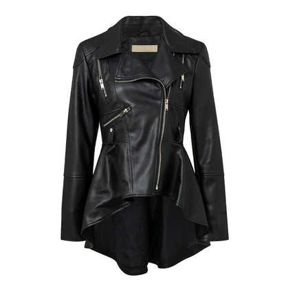 UNIKCOSA LuxeEdge Faux Leather PU Jacket for Women 🖤