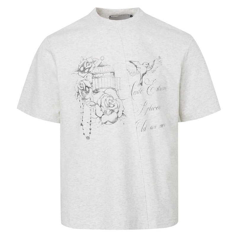 UNIKCOSA Velora Shoulder Short Sleeve Shirt Men Cleanfit 💫