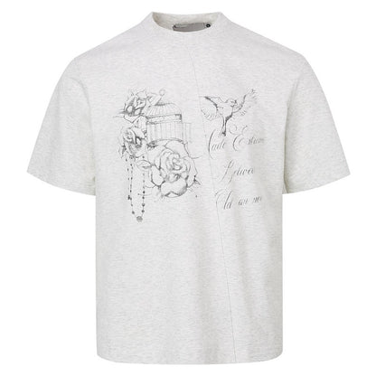 UNIKCOSA Velora Shoulder Short Sleeve Shirt Men Cleanfit 💫