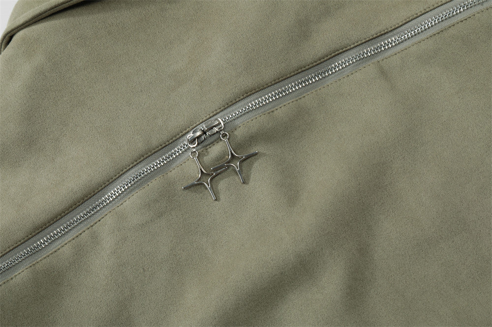 UNIKCOSA LuxeEase Letter Embroidered Pilot Jacket Bomber 💫