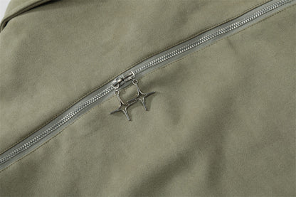 UNIKCOSA LuxeEase Letter Embroidered Pilot Jacket Bomber 💫