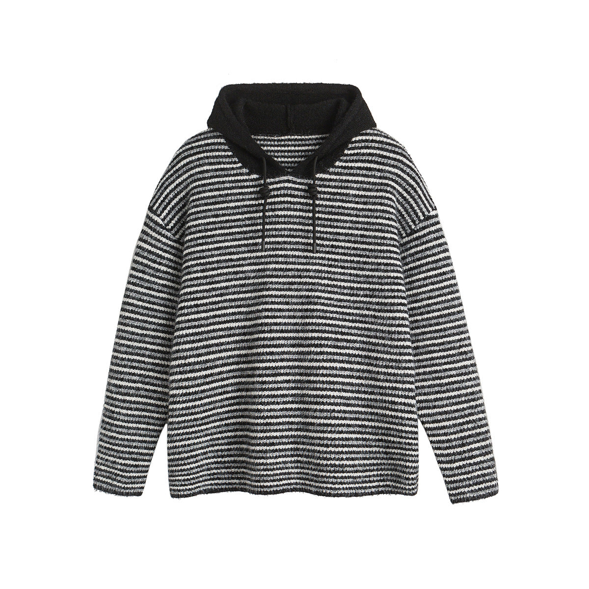 UNIKCOSA Velora Color Block Striped Hooded Knit Sweater 💫