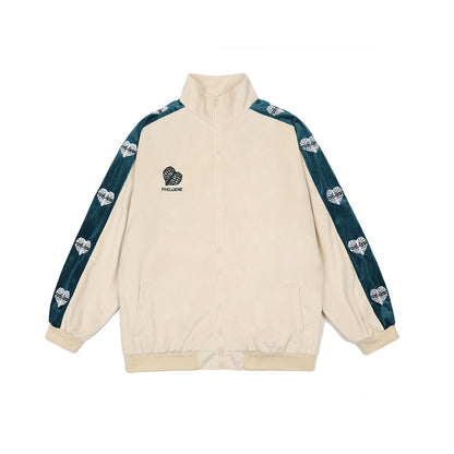 UNIKCOSA Love Embroidery Casual Suit – Two-Piece Street Set for Men