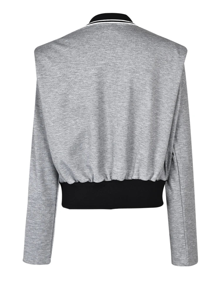 UNIKCOSA UrbanSoul Gray Striped Color-Block T-Shirt 💫