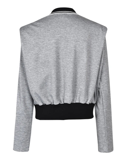 UNIKCOSA UrbanSoul Gray Striped Color-Block T-Shirt 💫