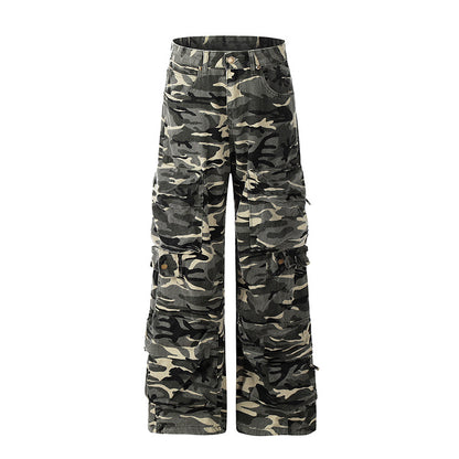 UNIKCOSA UrbanSoul StreetUtility Cargo Denim Pants 💫