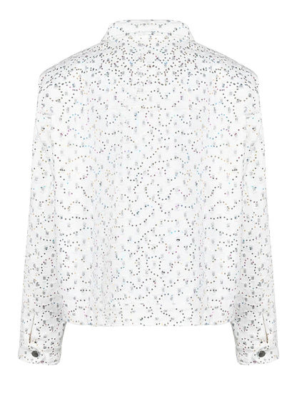 UNIKCOSA Velora Plus Size Sequined Denim Jacket Luxe 💫