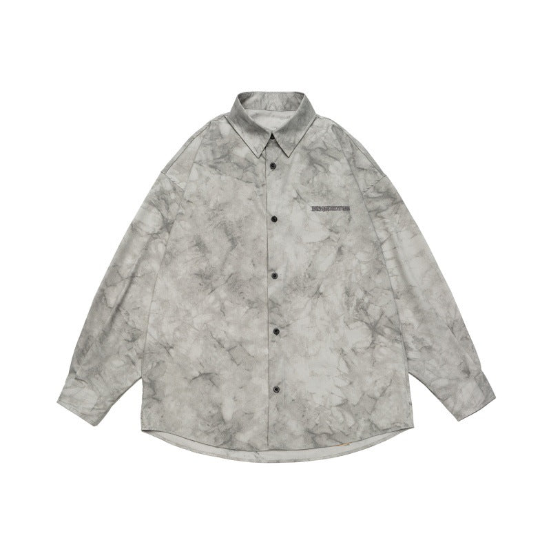 UNIKCOSA Velora Tie Dye Distressed Embroidered Shirt 💫
