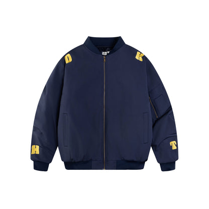 UNIKCOSA UrbanSoul Embroidered Letter Baseball Jacket 🌆