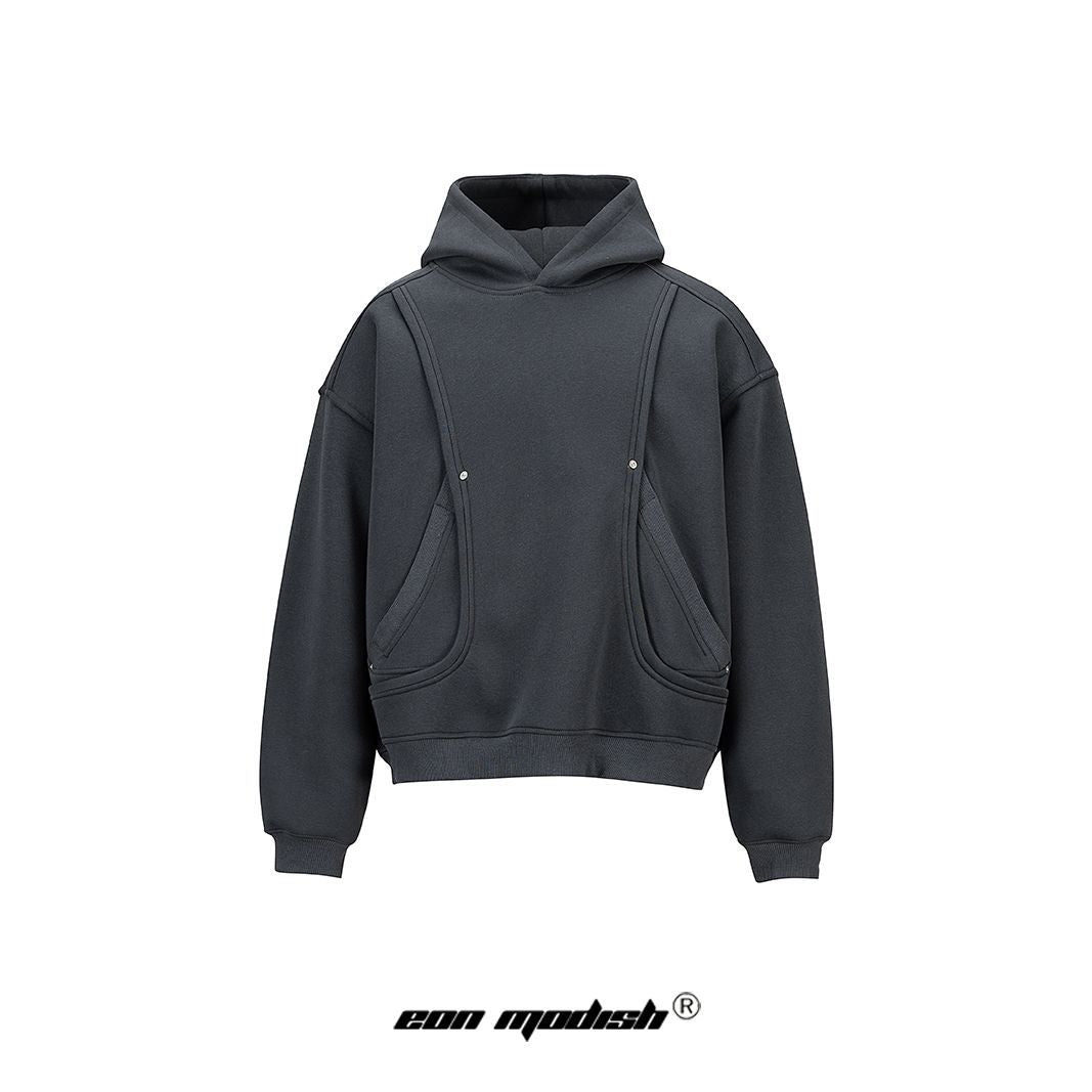 UNIKCOSA RetroMuse Hooded Loose-Fit Sweatshirt For Men 💫