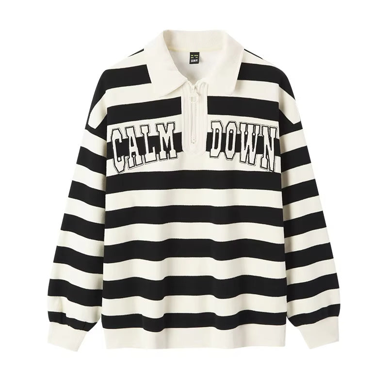 UNIKCOSA Velora Alphabet Embroidered Velvet Hoodie Polo 💫