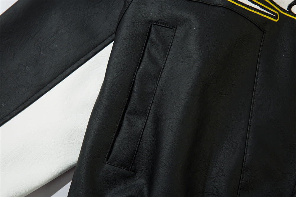 UNIKCOSA Velora Racing Leather Jacket Streetwear 🔥