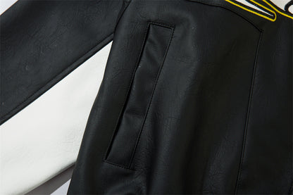 UNIKCOSA Velora Racing Leather Jacket Streetwear 🔥