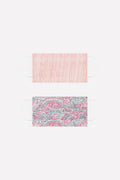 Q2 2 PACK organic cotton printed pink Mask