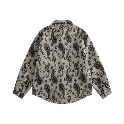 UNIKCOSA RetroMuse Cashew Flower Shirt CottonBlend 🌸