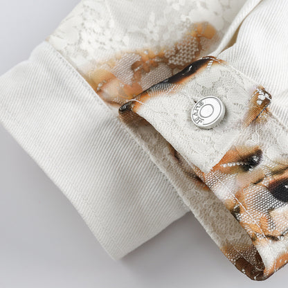 UNIKCOSA UrbanSoul LaceBurn Jacket Street Lace Splice 🖤