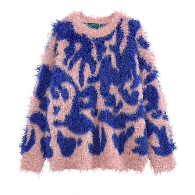 UNIKCOSA MinkAura Long-Hair Streetwear Sweater 🖤 (Unisex)