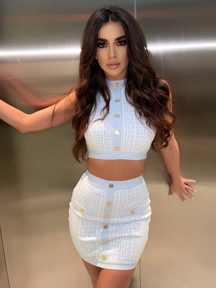 UNIKCOSA LuxeEase Two-Piece Set Jacquard Stand Collar 💫