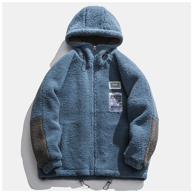 UNIKCOSA NoirFit Men Fleece Lined Winter Coat With Hood 💫