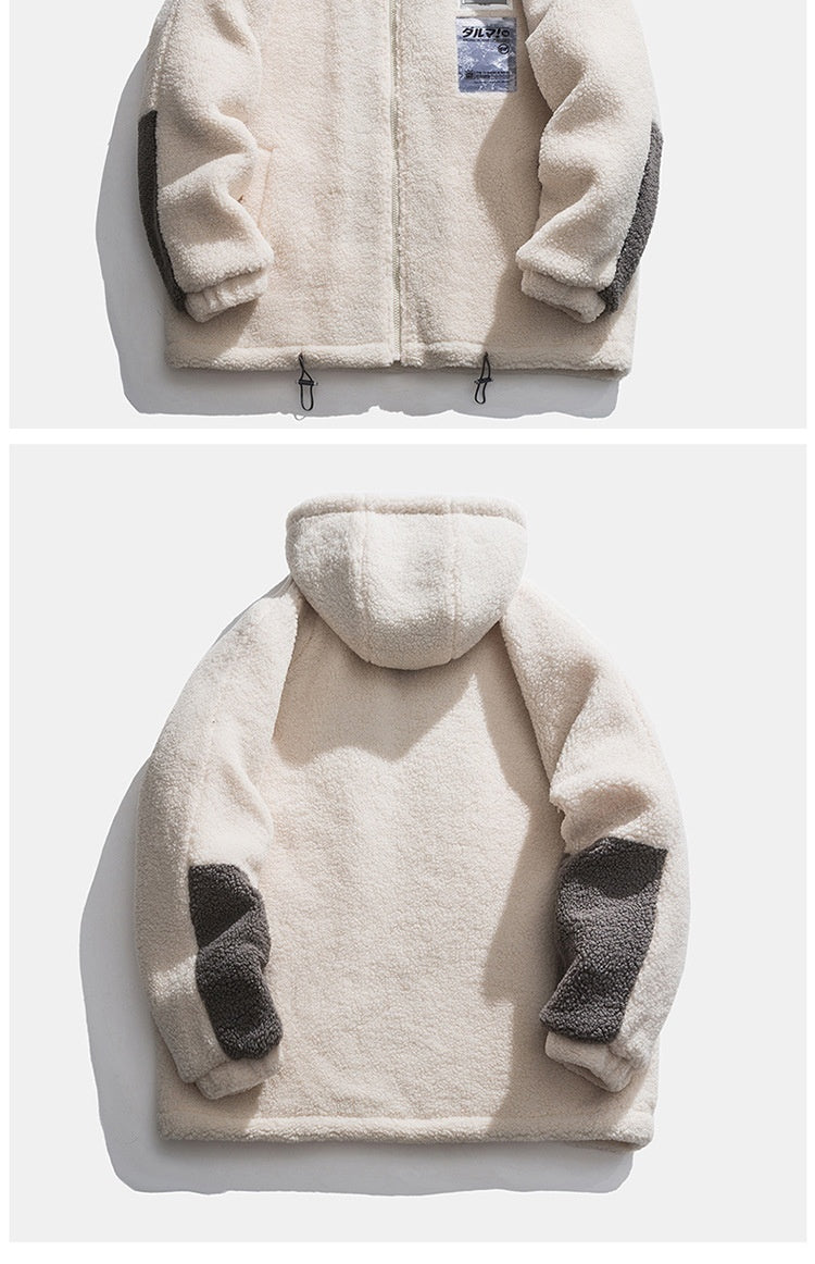 UNIKCOSA NoirFit Men Fleece Lined Winter Coat With Hood 💫