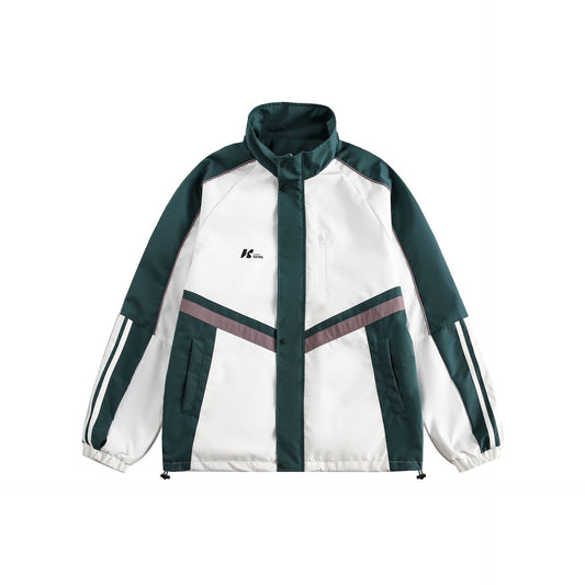 UNIKCOSA UrbanSoul Color Blocked Workwear Jacket 💫