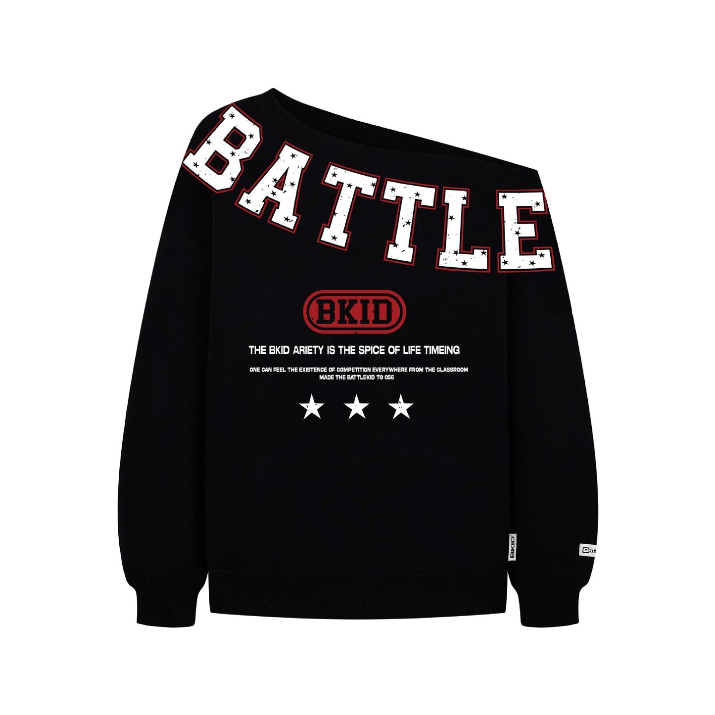 UNIKCOSA StreetMuse Mottled Letter Print Casual Hoodie for Men 🖤